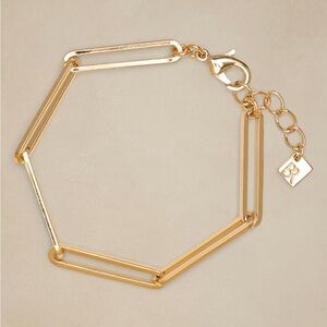Banana Republic PAPERCLIP CHAIN BRACELET Elegant Gold Bracelet